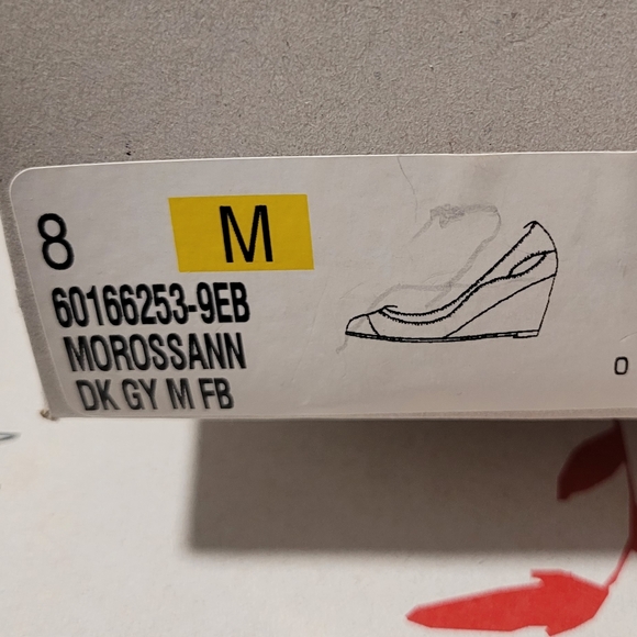 Mootsies Tootsies Size 8 Grey/ black wedge shoes - Picture 2 of 6